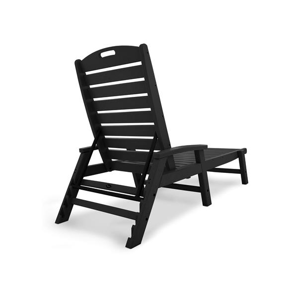 Trex Yacht Club Stackable Chaise - Black