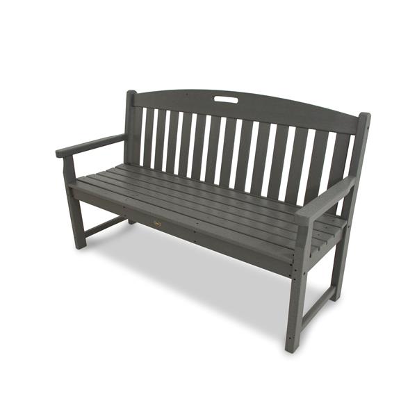 Trex Yacht Club Bench - 60-in - Grey