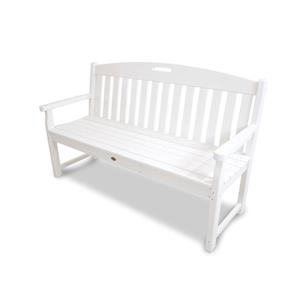 Trex Yacht Club Bench - 60-in - White