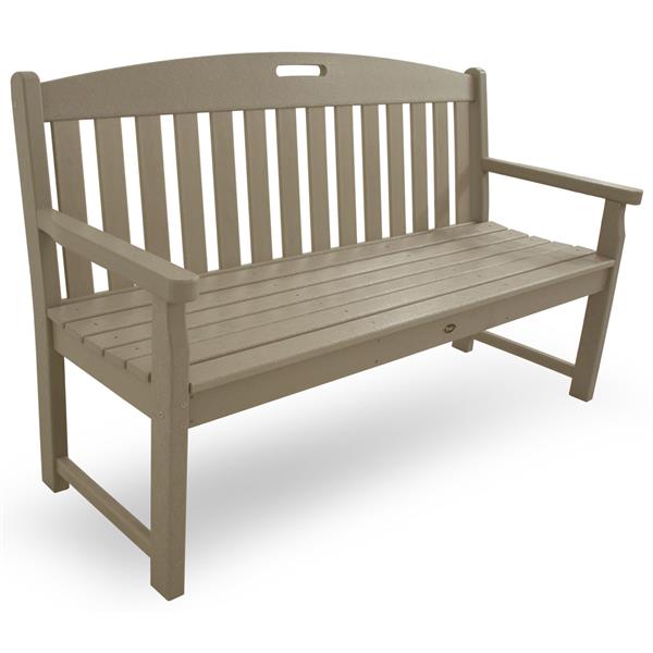 Trex Yacht Club Bench - 60-in - Tan