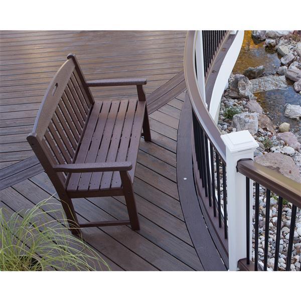 Trex Yacht Club Bench - 48-in - Brown