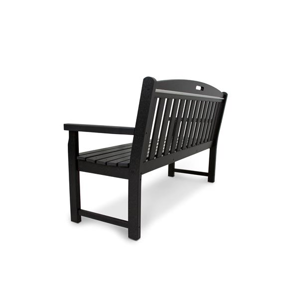 Trex Yacht Club Bench - 60-in - Charcoal Black