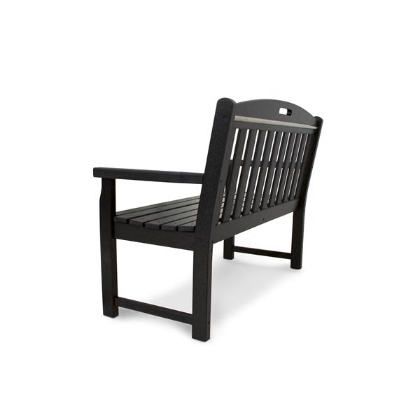 Trex Yacht Club Bench - 48-in - Charcoal Black