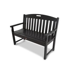 Trex Yacht Club Bench - 48-in - Charcoal Black