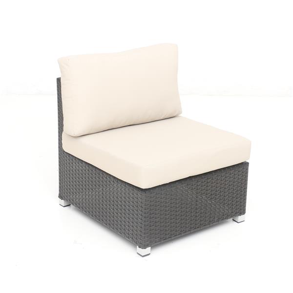 Think Patio Innesbrook Conversation Set with Cushions - Tan - 6-piece