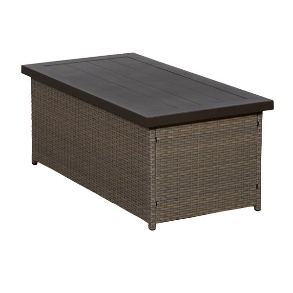 Think Patio Chambers Bay Conversation Set with Cushions - Grey - 7-piece