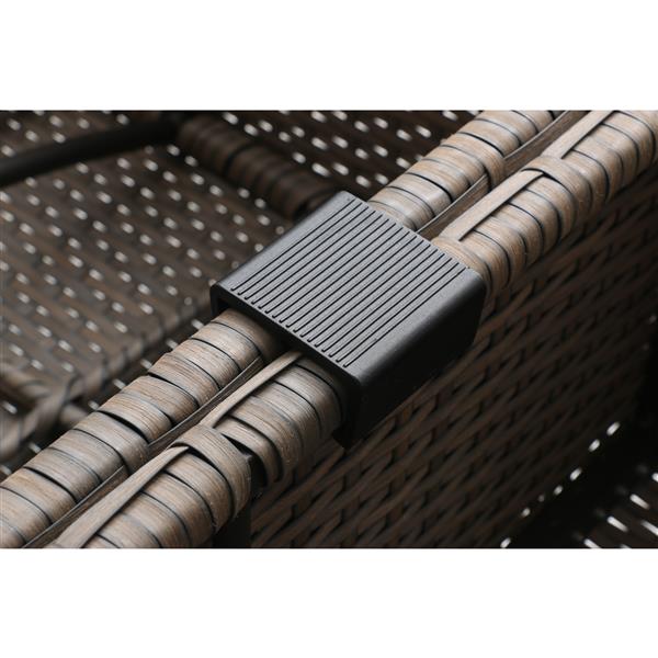 Think Patio Chambers Bay Conversation Set with Cushions - Grey - 7-piece