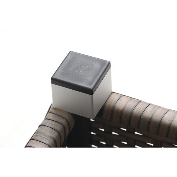 Think Patio Chambers Bay Conversation Set with Cushions - Grey - 7-piece