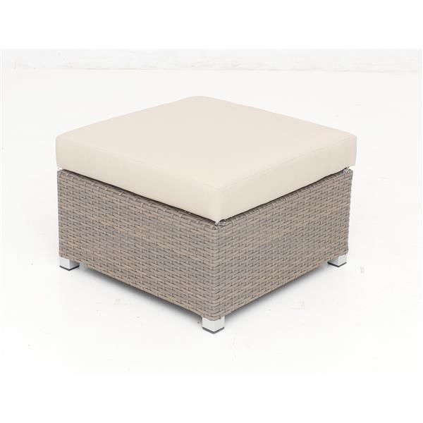 Think Patio Chambers Bay Conversation Set with Cushions - Tan - 9-piece