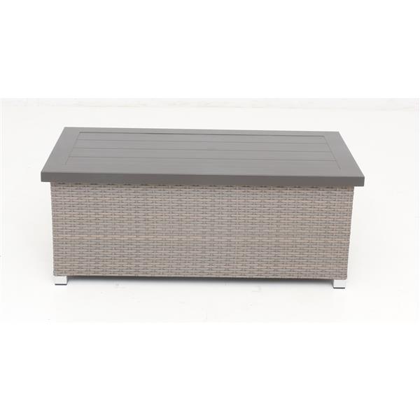 Think Patio Chambers Bay Conversation Set with Cushions - Grey - 9-piece