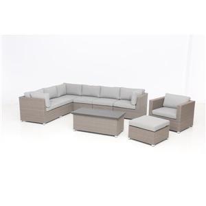 Ensemble de patio avec coussins Chambers Bay, gris, 9 mcx