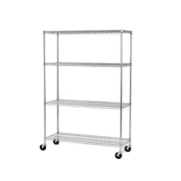 Seville Classics Classic, Seville Classics 5 Level Commercial Shelving With Wheels