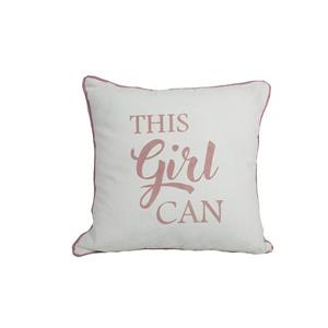Coussin décoratif «Girls», 18" x 18", multicolore