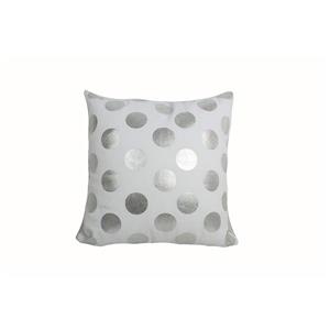 Coussin décoratif «Foil Dots», 18 po x 18 po, multicolore