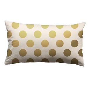 Urban Loft by Westex Foil Dots Large Decorative Cushion - 14-in x 26-in - Gold