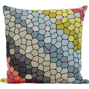 Coussin décoratif «Cobblestone», 20" x 20" x 4", multicolore