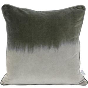 Coussin décoratif en velours «2-Tone», 20" x 20" x 4", vert