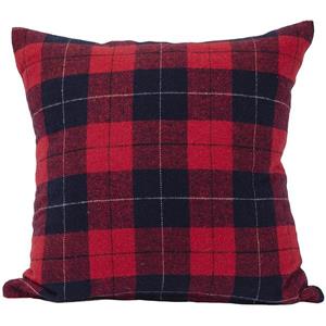 Coussin décoratif tartan, 20" x 20", multicolore
