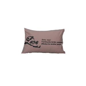 Urban Loft by Westex Typo Love Decorative Cushion - 14-in x 20-in - Pink