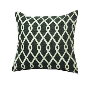 Coussin décoratif «Chain Link», 20" x 20", étain