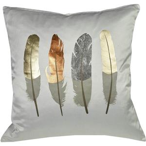 Coussin décoratif «Feathers», 20" x 20", multicolore