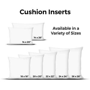 Insert de coussin rempli en plumes d'oie, 20" x 20", blanc