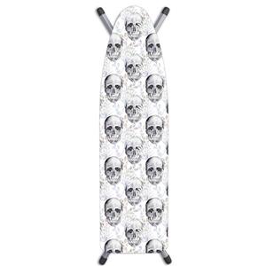 Housse de planche à repasser «Skulls», 15" x 54", blanc