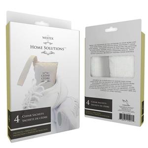 Ensemble de sachets de cèdre pour chaussures, 4 pqt, brun