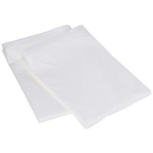 Housses d'oreiller en coton, 2 pqt, standard, blanc