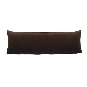 Housse d'oreiller en fausse fourrure, 21" x 55", espresso