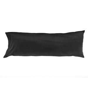 Housse pour oreiller de corps, 21 po x 55 po, noir