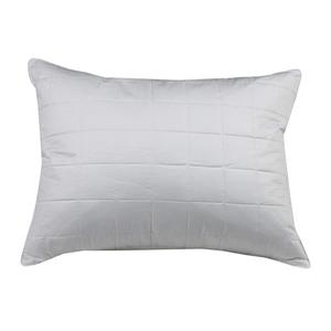 Oreiller en plume avec housse matelassé, standard, blanc