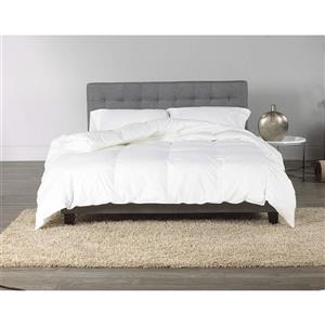 Couette en plumes et duvet canadien, grand lit, blanc