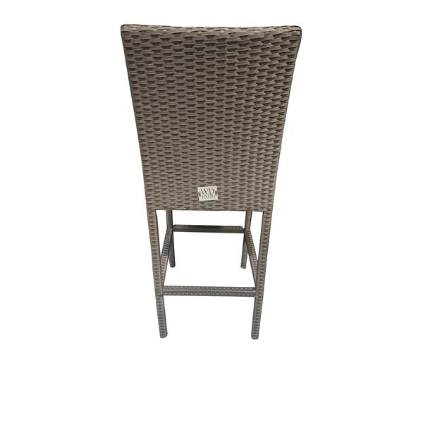 WD Patio Outdoor Bar - Wicker/Aluminum - Red