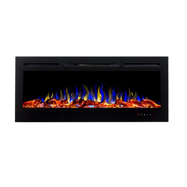 Flamehaus Electric Led Fireplace Insert 45 Black Rona