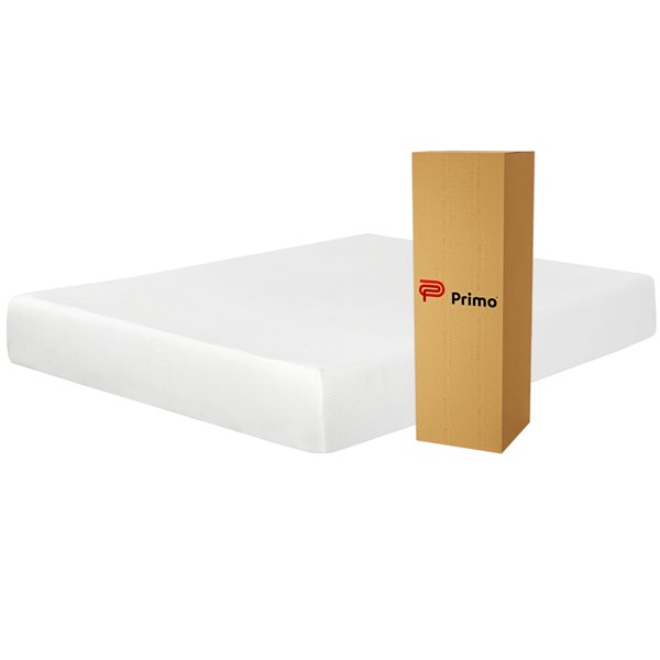 Matelas 10 po mousse mémoire  infusée de gel, grand lit