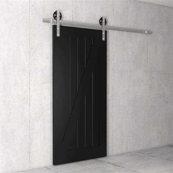 Urban Woodcraft California ZFrame Barn Door with Hardware Espresso