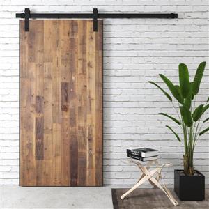 Porte de grange Houston avec quincaillerie, naturel, 40"