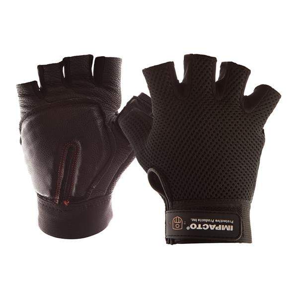 Impacto Carpal Tunnel Glove Half Finger - Black - XX-Large