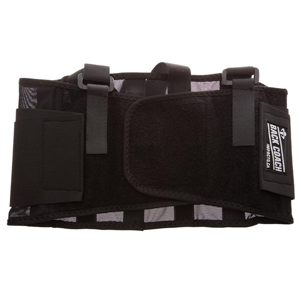 Impacto Back Coach Lumbar Support - Black - X-Large waist 41-48-in