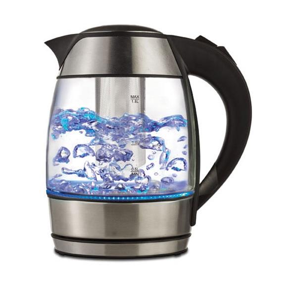 Brentwood Glass 1.7 Liter Electric Kettle with Tea Infuser in