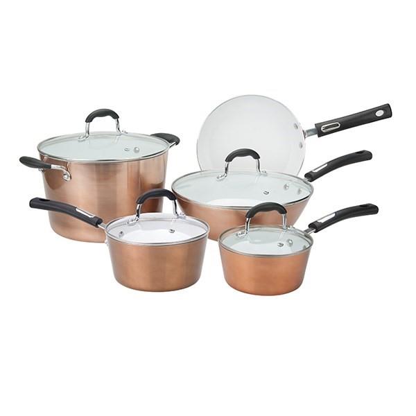 Hamilton Beach Copper Cookware Set -  9 Piece