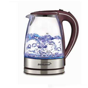 Brentwood Cordless Glass Electric Kettle - Purple - 1.7L