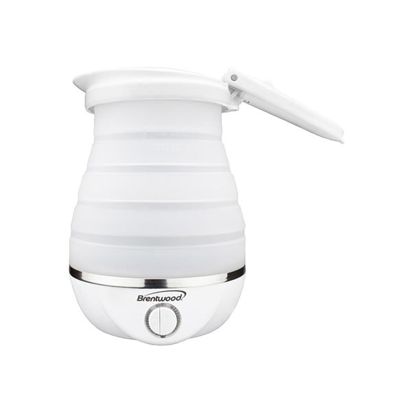 Brentwood Collapsible Travel Kettle - White - 0.8L