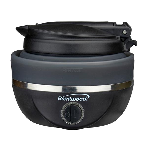 Brentwood Collapsible Travel Kettle - Black - 0.8L