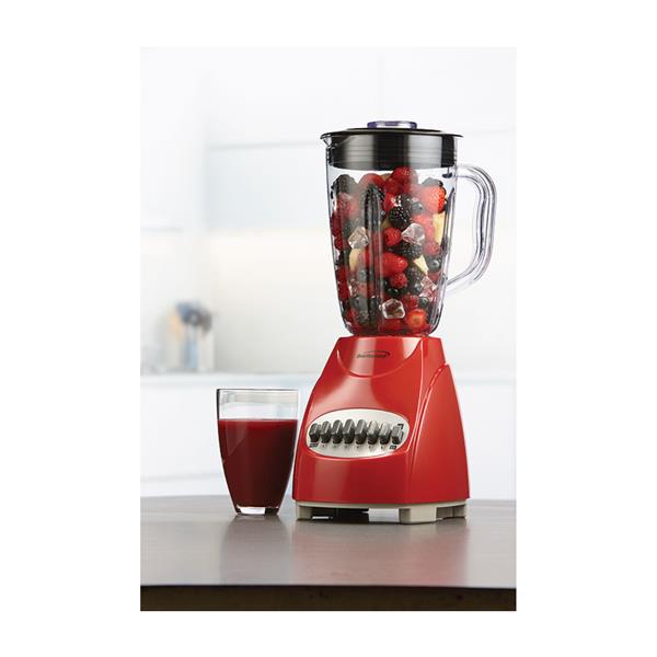 Brentwood Blender - 12 Speed - 350 W - 50 ounce - Red