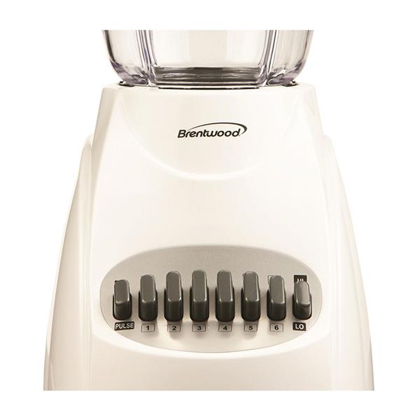 Brentwood Blender - 12 Speed -350 W - 50 ounce - White