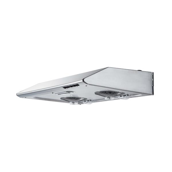 Maxair Undermount Range Hood - 30-in - 680 CFM-Stainless Steel