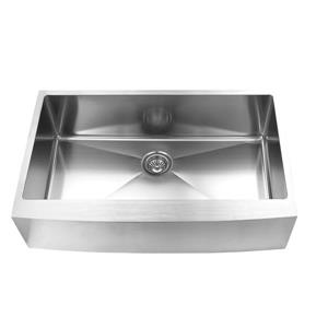 Elegant Stainless Farmhouse/Apron Kitchen Sink - 36-in - Stainless Steel