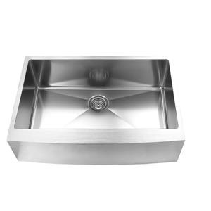 Elegant Stainless Farmhouse/Apron Kitchen Sink - 33-in - Stainless Steel